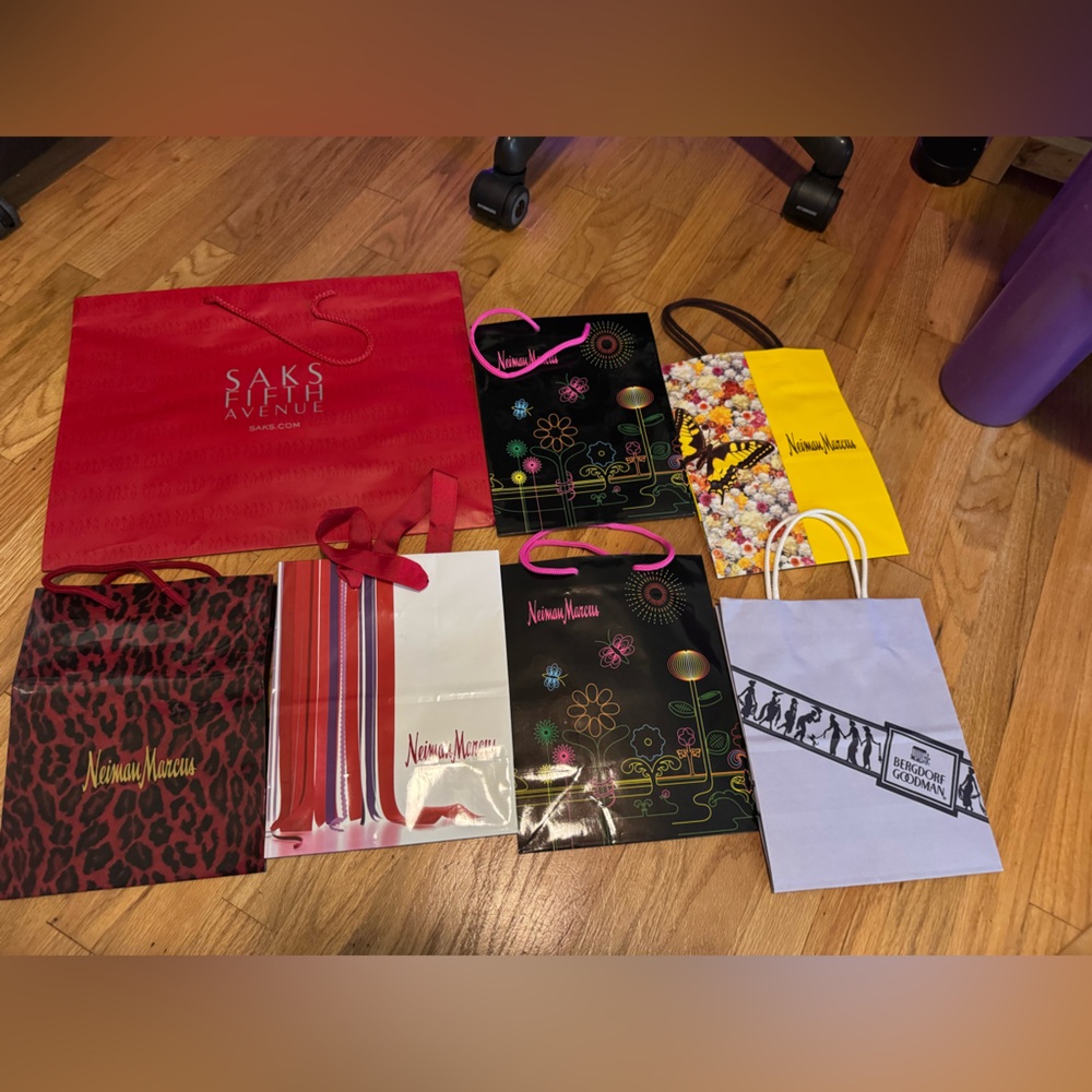 Neiman Marcus, Bergdorf Goodman, Saks Fifth Avenue lot of Vintage Shopping Bags